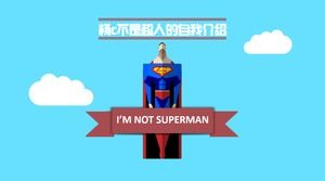 Plantilla ppt de currículum personal creativo de Superman