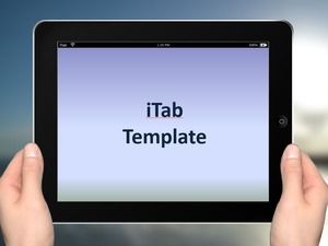Content display ppt template in pad
