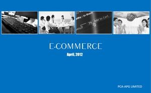 Modello ppt di affari piani di ricerca di industria di e-commerce