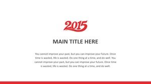 2015 simple and flat wind work plan ppt template