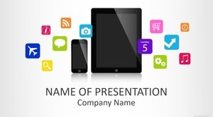 The wonderful application ppt template of the Internet information age