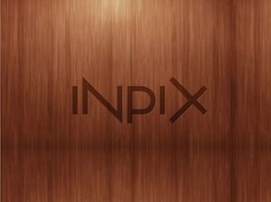 Corée INPIX société beau modèle élégant ppt de fond de grain de bois