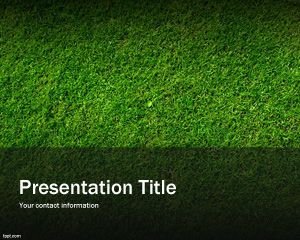 Зеленая трава PowerPoint фона