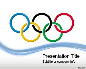 Olympischen Spiele in Powerpoint-Vorlage