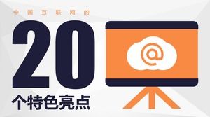 Plantilla ppt de los 20 aspectos más destacados de China