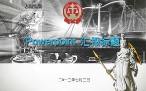 公平正义权利法律主题PPT模板