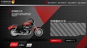 Modelo de ppt de introdução de descrição de motocicleta de luxo