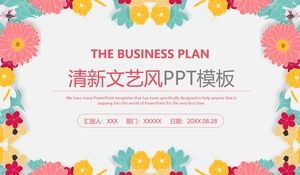 Vektorillustrationshintergrund floral literarische PPT-Schablone Vektorillustrationshintergrund floral literarische PPT-Schablone