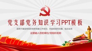 Partidul filialei partidului cunoștințe de învățare șablon PPT