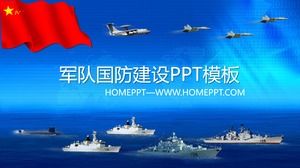 PPT-Vorlage für den Verteidigungsbau der Armee