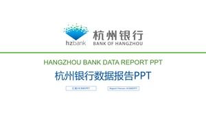 Modelo de PPT do relatório de dados bancários de Hangzhou