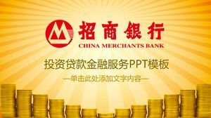 Plantilla de PPT de servicios financieros de China Merchants Bank