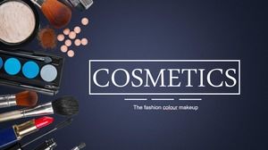 Modèle PPT de maquillage de beauté pour le fond des cosmétiques