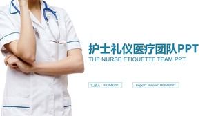 Modelo de PPT de plano de resumo de trabalho de enfermeira