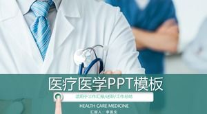 Doctor hand gesture background medical medicine PPT template