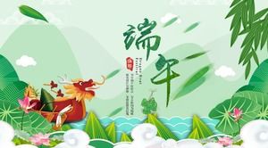 Șablon dinamic PPT Festivalul barcă dragon Dragon Boat Dragon