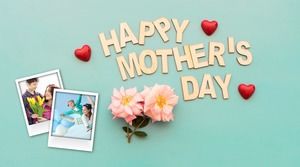 Шаблон PPT электронного альбома Happy Mother's Day