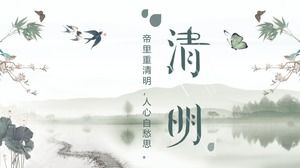 Qingming Festivali'nin zarif sınıfı için PPT eğitim yazılımı