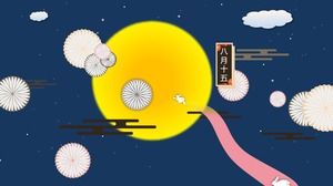 August 15th Mid-Autumn Festival Happy PPT Greeting Card