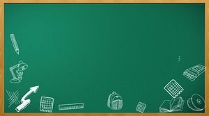 Four green blackboard PPT background pictures