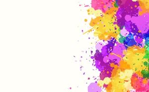 Two watercolor ink PPT background pictures