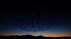 Two beautiful starry sky PPT background pictures