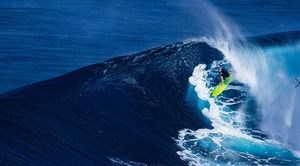 Dwa obrazy tła PPT surfowania w morzu
