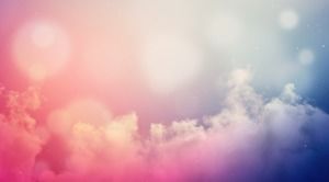 Gambar latar belakang cloud PPT 12 warna