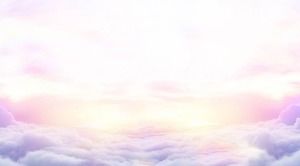 Beautiful purple cloud PPT background picture