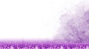 紫色美丽的紫丁香花PPT背景图片