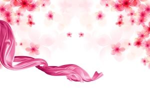 Five pink beautiful peach background pictures