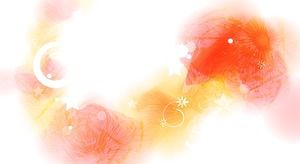 橙色美麗的花瓣幻燈片背景圖片