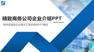 Niebieski praktyczny profil firmy szablon PPT