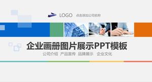 Template PPT presentasi buku bergambar perusahaan gambar perusahaan