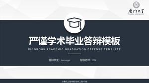 Blue gray stable graduation reply PPT template