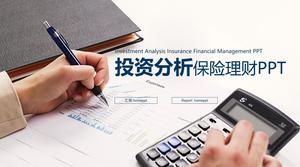 Investasi dan analisis laporan keuangan template PPT