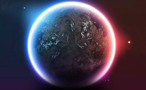 Beautiful planet slide background picture