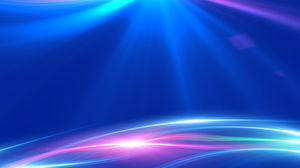 Blaues Technologielicht PPT Hintergrundbild