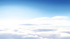 Gambar latar belakang PPT awan putih langit
