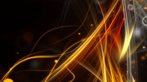 Golden abstract lines PPT background picture