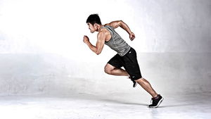 走る男のPPT背景画像