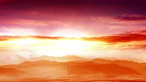 PPT Hintergrundbild der Sonnenaufgangberge