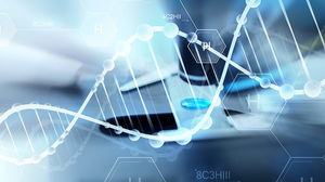 DNA medical medicine PPT background picture