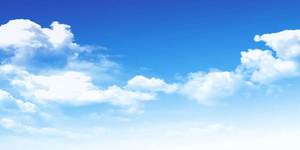 Mavi gökyüzü ve beyaz bulutlar PPT arka plan resmi