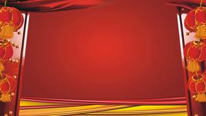 Open the red spring festival PPT background picture