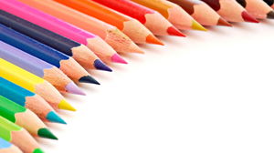 Color pencil PPT background pictures free download