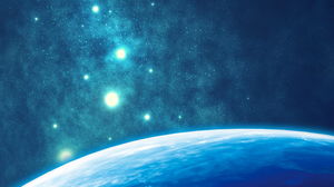 Schönes Sternenhimmel-Technologie-PPT-Hintergrundbild