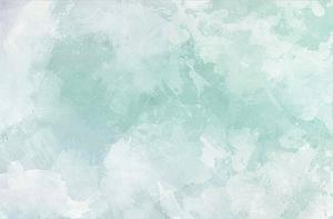 Green elegant watercolor PPT background picture