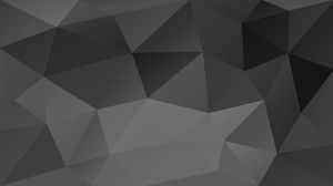 Черный низкоплоскостной многоугольник PPT фоновая картинка