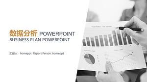 Modelo de PPT de relatório de análise de plano de fundo de relatório de dados